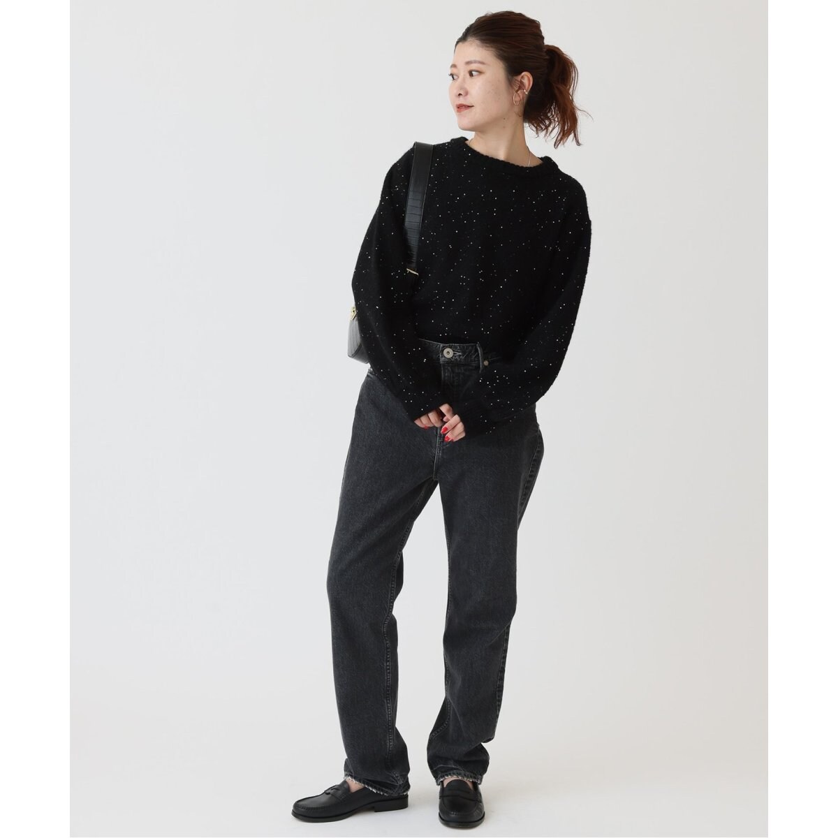 新品spick and span スパンコールショート丈ニット 新色有り / 追加》スパンコールショート丈ニット（ニット／セーター