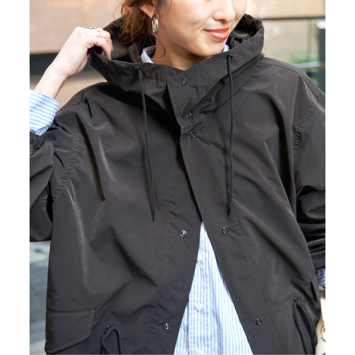 Edit for lulu スノーカモパーカー　36サイズ Spick and Span P/Ny 撥水スノーカモパーカーコート サイズ36