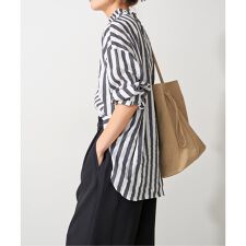 ≪追加2≫フリルカラーストライプシャツ | スピック＆スパン(Spick and 