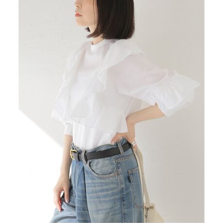 コットンブロードフリルブラウス | スピック＆スパン(Spick and Span  