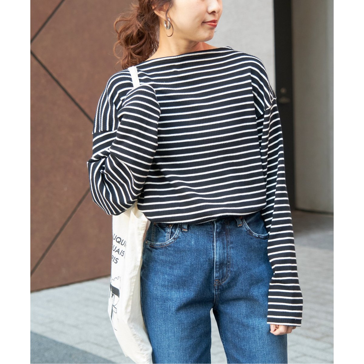 Loro / ローロ】 Cross Boat Long Sleeve | スピック＆スパン(Spick and Span) | マルイウェブチャネル