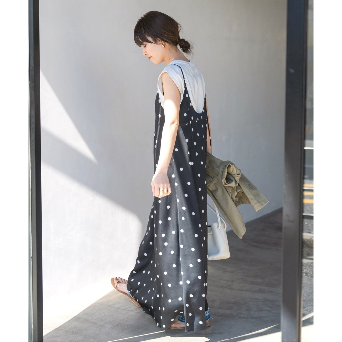 spick&span ドットフレアキャミワンピース Spick & Span（スピックアンドスパン）の「≪WEB限定追加
