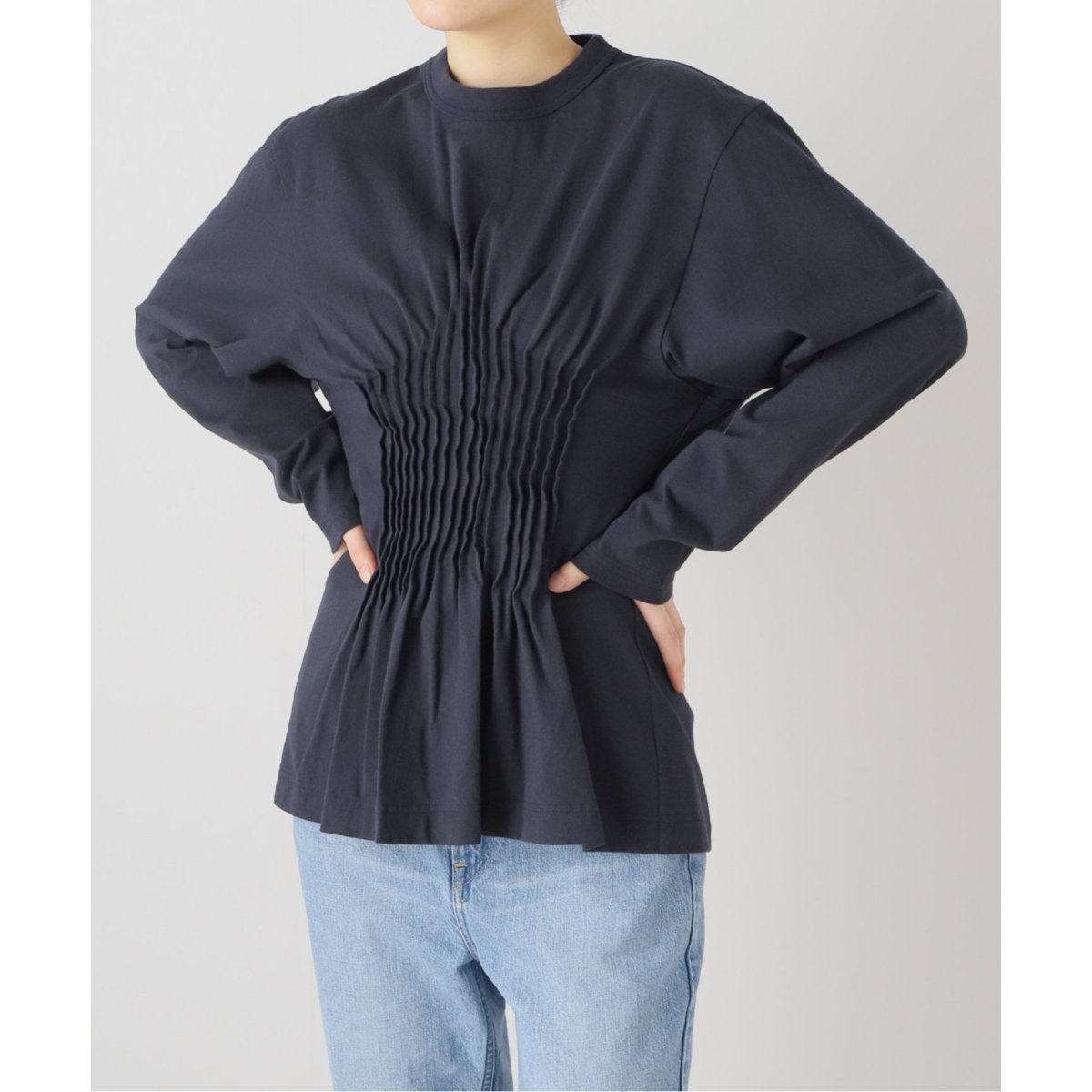 HOLIDAY / ホリデー】 SUPER FINE DRY PIN TUCK L/S TOPS | スピック＆スパン(Spick and Span)  | マルイウェブチャネル