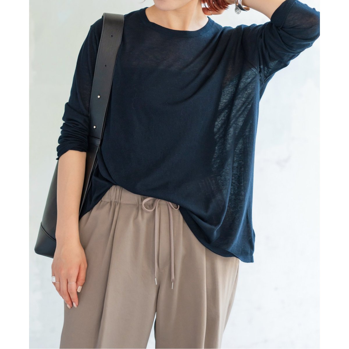 SEA ISLAND COTTON ロングスリーブプルオーバー | スピック＆スパン