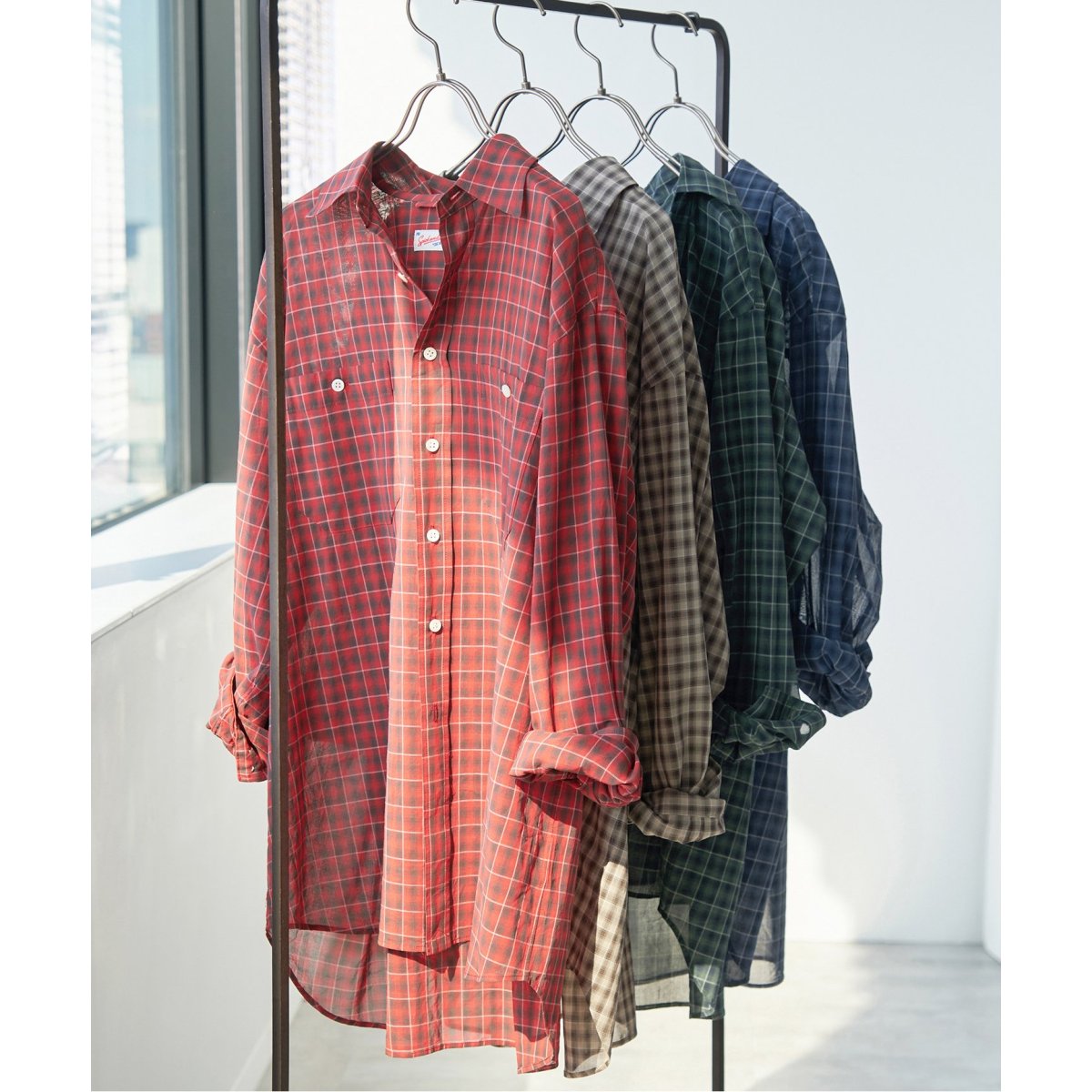 コットンボイルチェックシャツ Spick & Span｜《追加》コットンボイルチェックシャツ | Rakuten