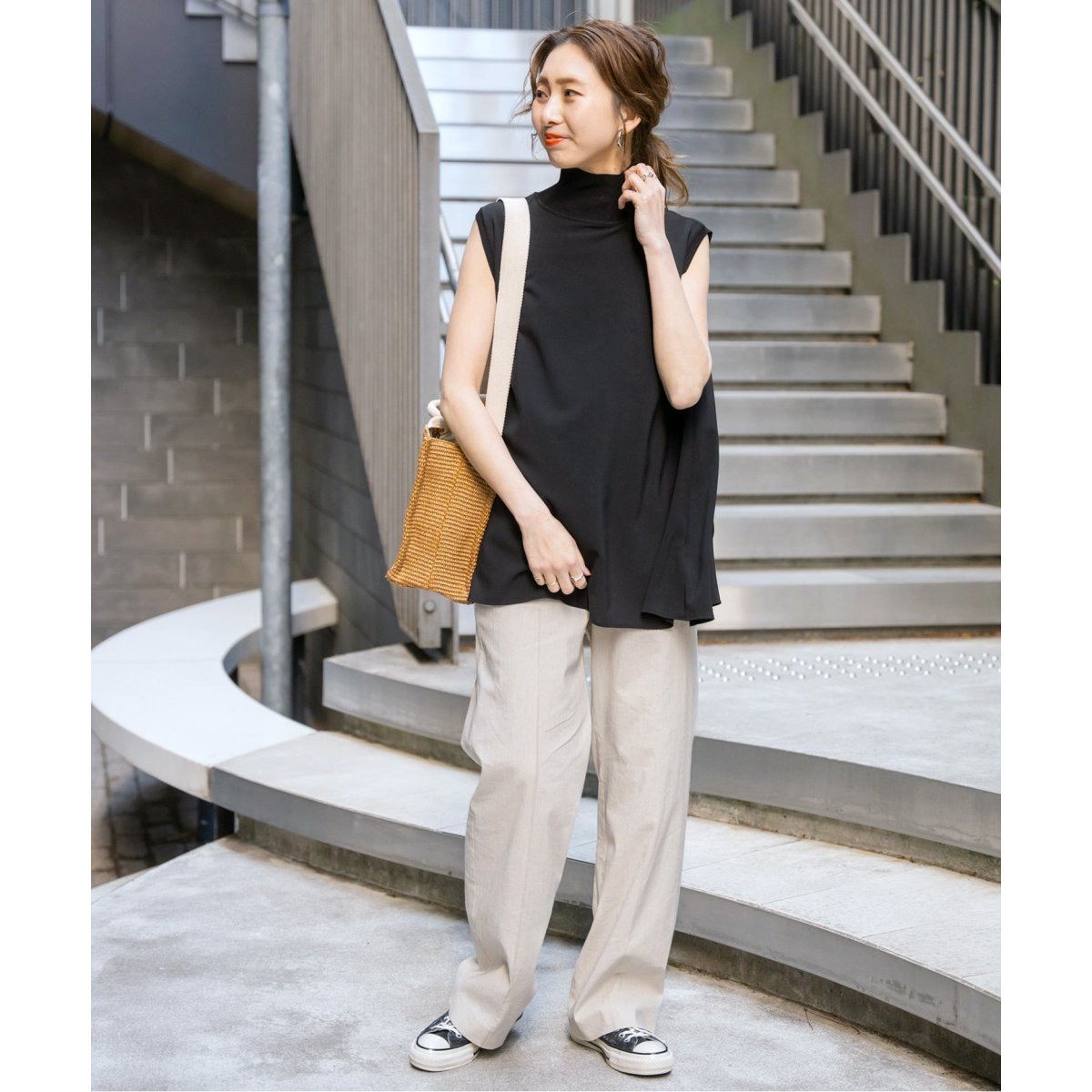 新品☆Spick and span シフォンストレッチブラウス シフォンストレッチバックタックブラウス | スピック＆スパン