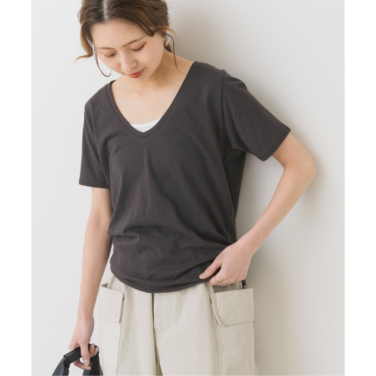 Spick and Span VネックT ホワイト新品 VネックTシャツ | スピック＆スパン(Spick and Span) | マルイ