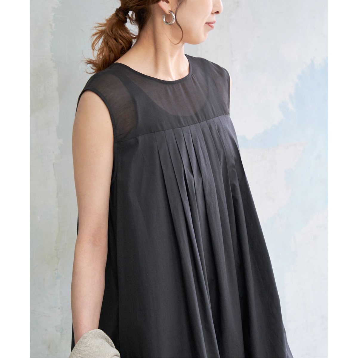 ☆新品☆　スピックアンドスパンシアーヨーク切替ワンピース　ブラウン　38 ☆新品☆ スピックアンドスパンシアーヨーク切替ワンピース