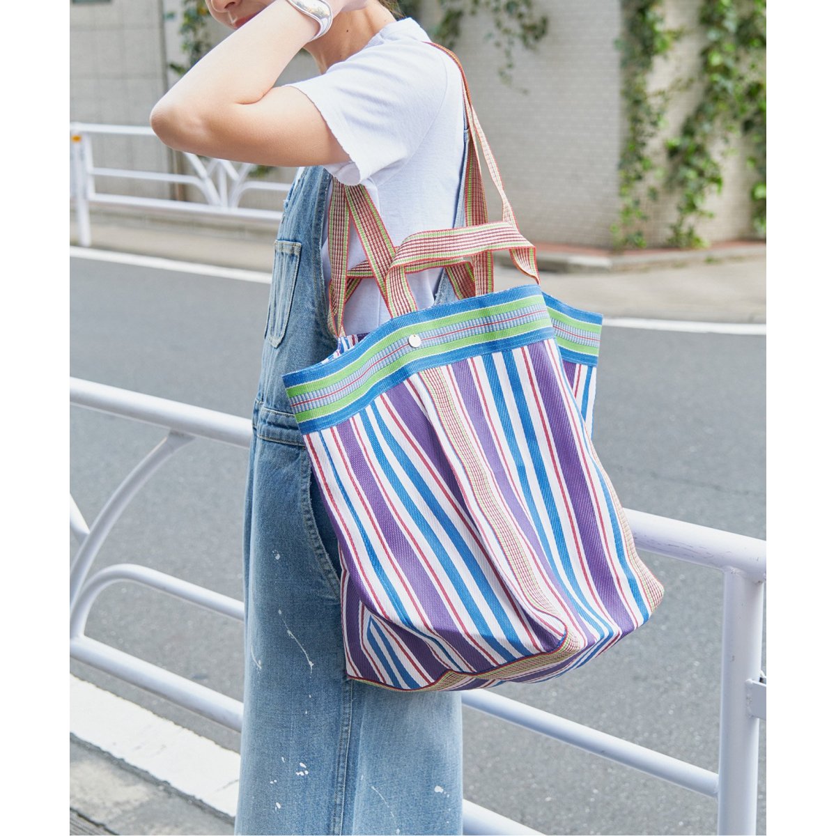 ne Quittez pas / ヌキテパ MULTI STRIPE MESH WIDE TO 8