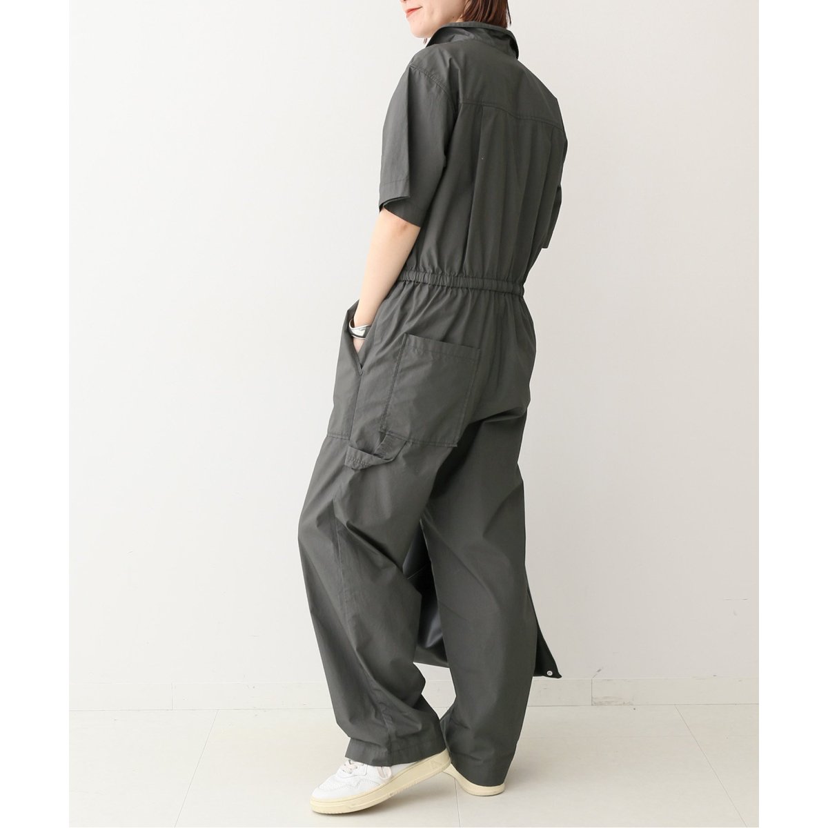 Spick&Span【2024】コットンハーフスリーブジャンプスーツ Spick & Span（スピックアンドスパン）の「コットンハーフ
