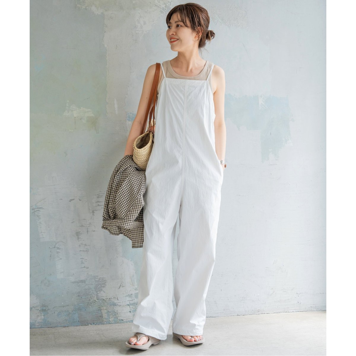 Spick & Span ナイロンオップスコンビネゾン ナイロンオックスコンビネゾン | スピック＆スパン(Spick and