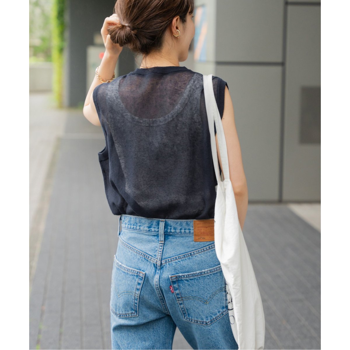 Spick &amp; Span - シアーノースリーブプルオーバー Spick & Span - spickシアーノースリーブプルオーバーの通販 by
