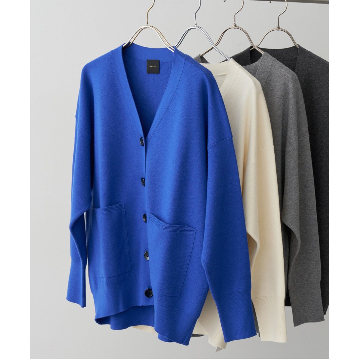 ≪WEB+一部店舗限定追加≫ダブルジャガード ビッグカーディガン