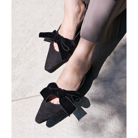 Spick & Span ポインテッドリボンフラットシューズ | スピック＆スパン  