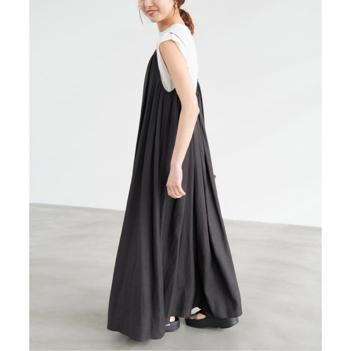 専用★ spick and span バックギャザーキャミワンピース Spick and Span バックギャザーキャミワンピース