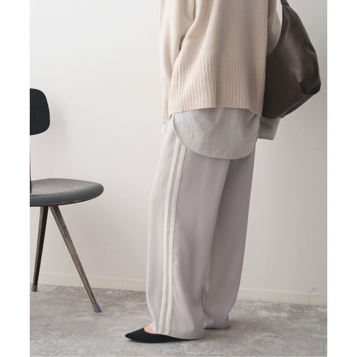 新品Spick &spanスパンコールライントラックパンツ38 スパンコールライントラックパンツ（その他パンツ）｜Spick and