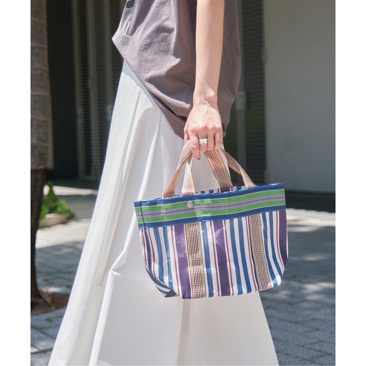 ne Quittez pas / ヌキテパ Multi Stripe Mesh Small B 88 | スピック 