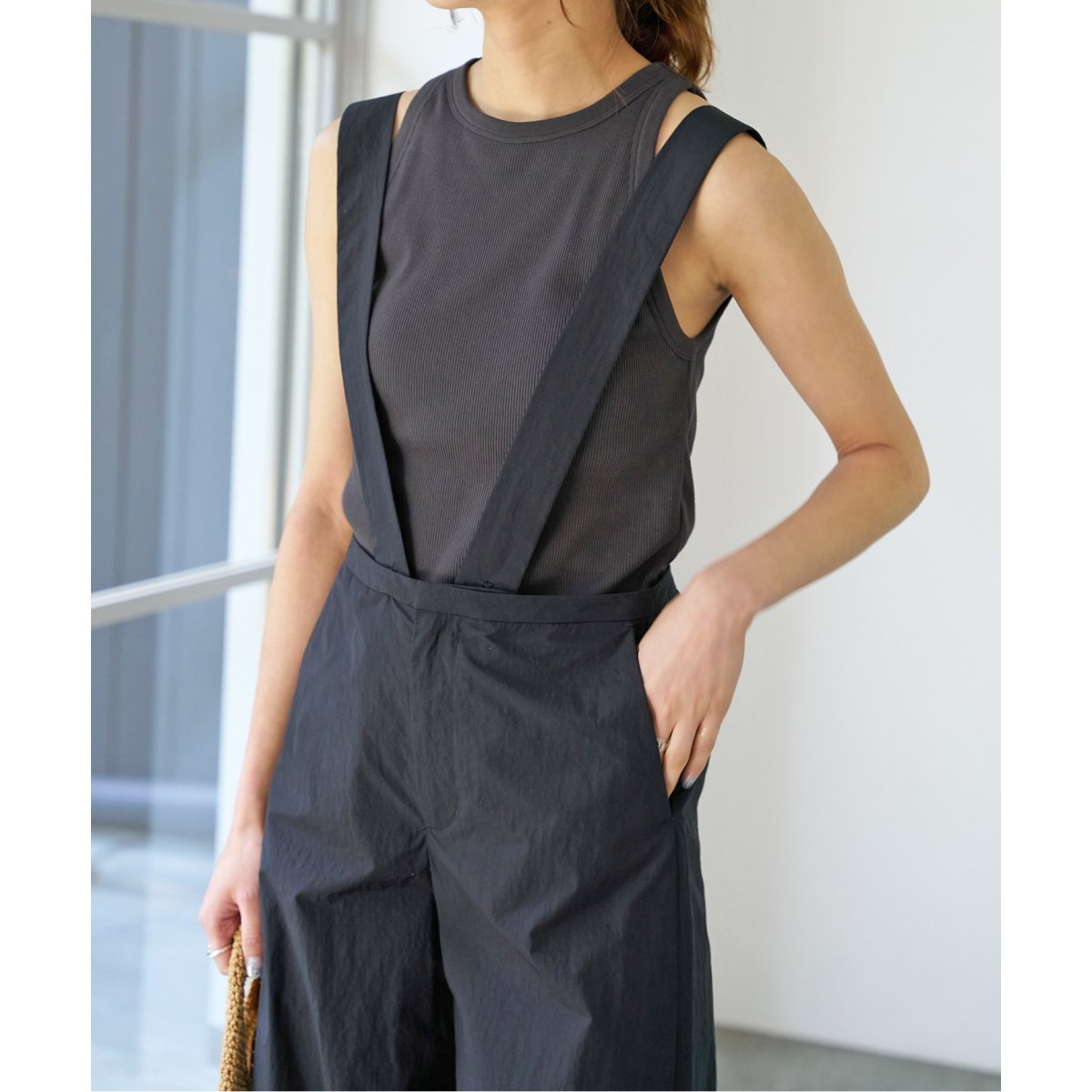 CURRENTAGE/カレンテージ】別注サスペンダーパンツ