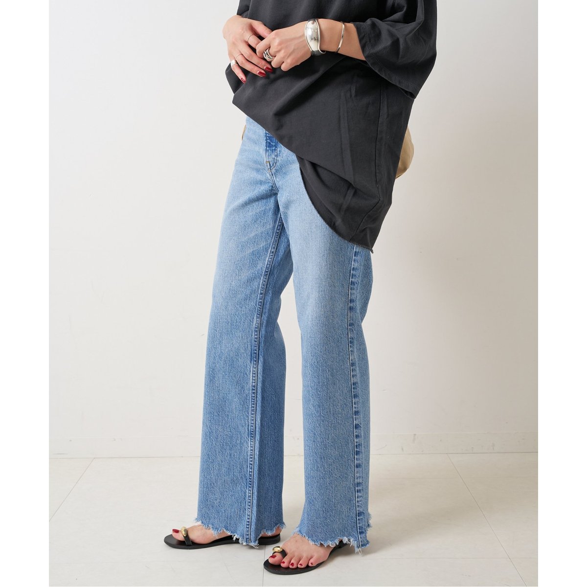 upper hights別注 THE TAYLOR ワイドフレアデニム イエナ upper hights