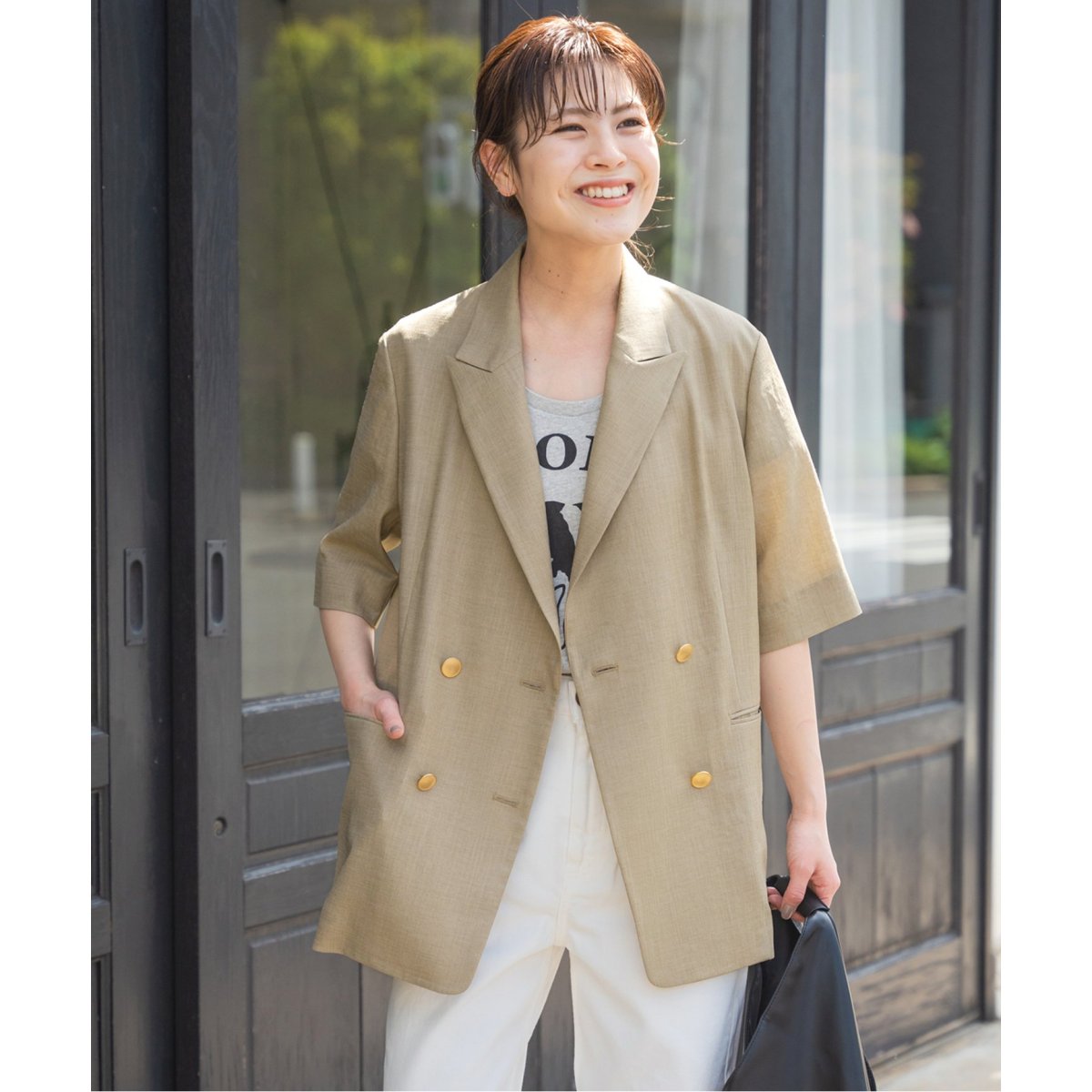 ≪追加≫ライトドライクロスハーフスリーブジャケット