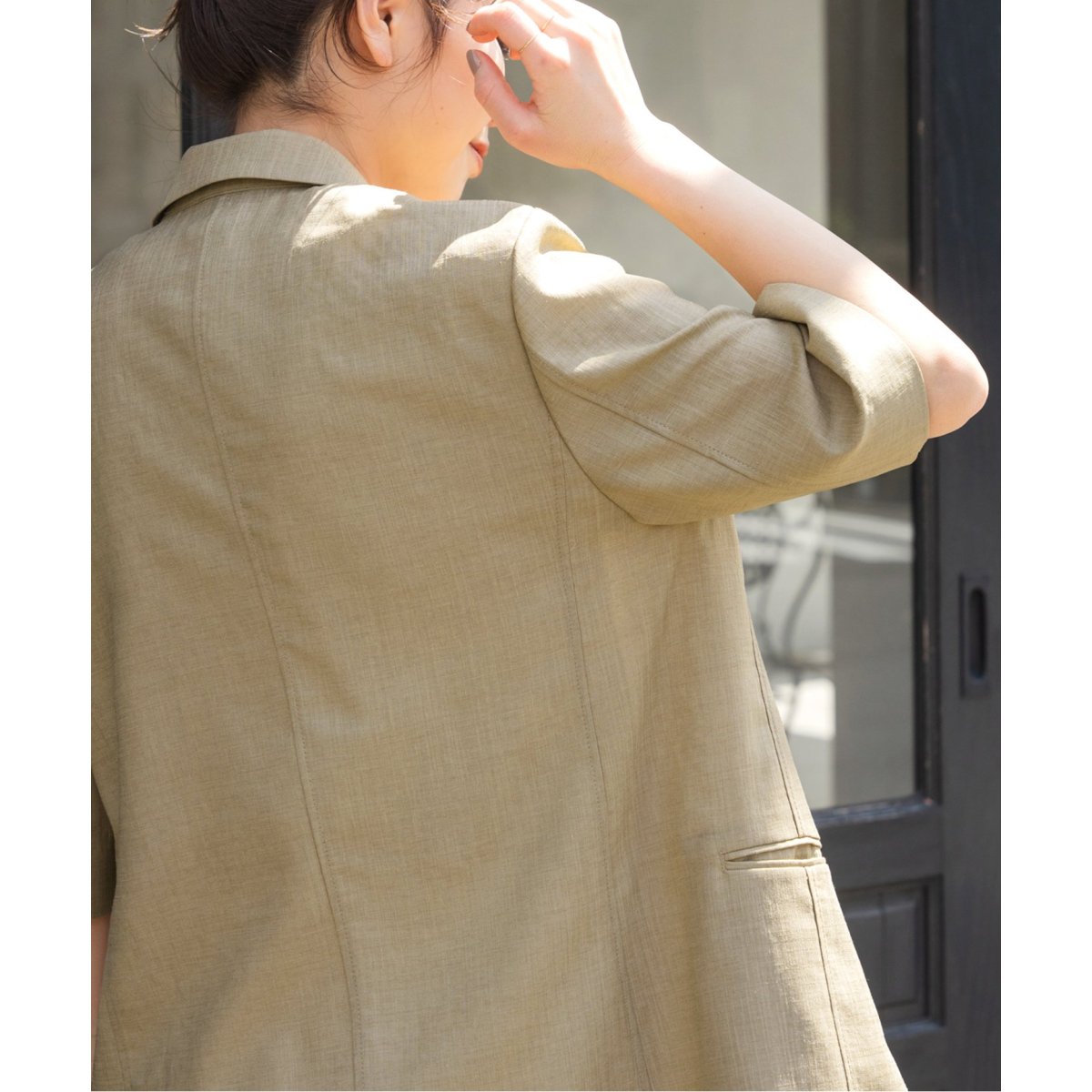 ≪追加≫ライトドライクロスハーフスリーブジャケット