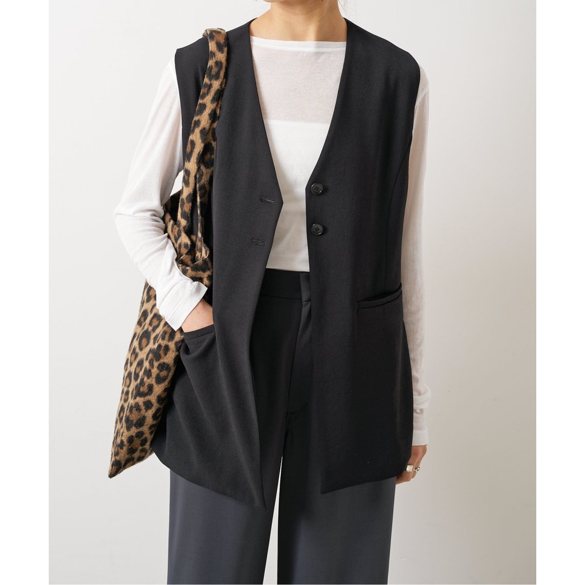 Spick＆Span　PEカルゼVカラージレ ≪追加≫PEカルゼVカラージレ（ジレ）｜Spick and Span