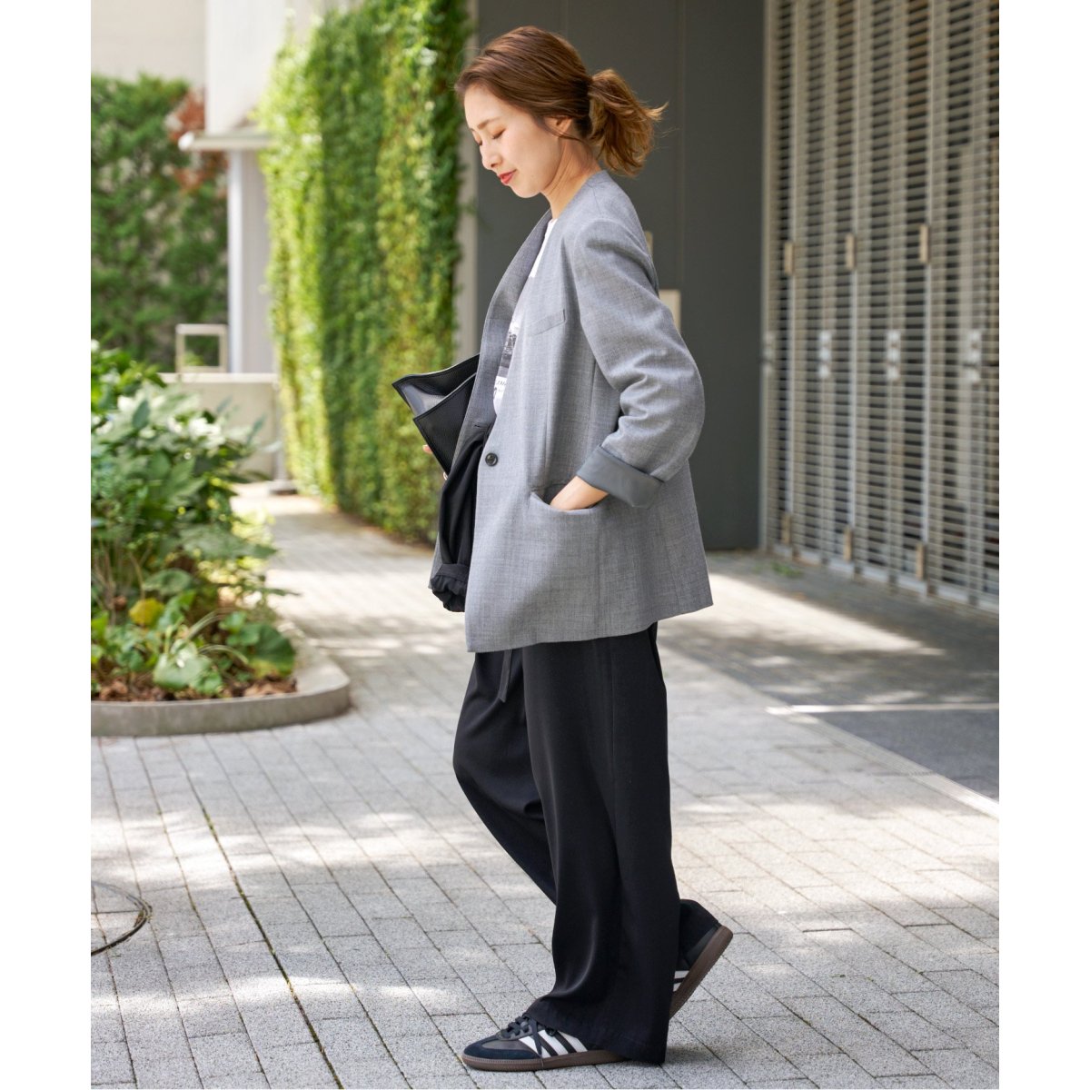 ⭐︎新品タグ付き⭐︎Spick and Span ダブルクロスVカラージャケット Spick & Span｜《追加》ドライダブルクロスVカラージャケット