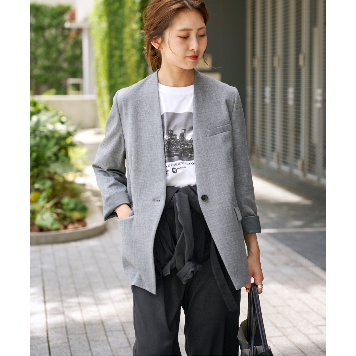 ⭐︎新品タグ付き⭐︎Spick and Span ダブルクロスVカラージャケット Spick & Span｜《追加》ドライダブルクロスVカラージャケット