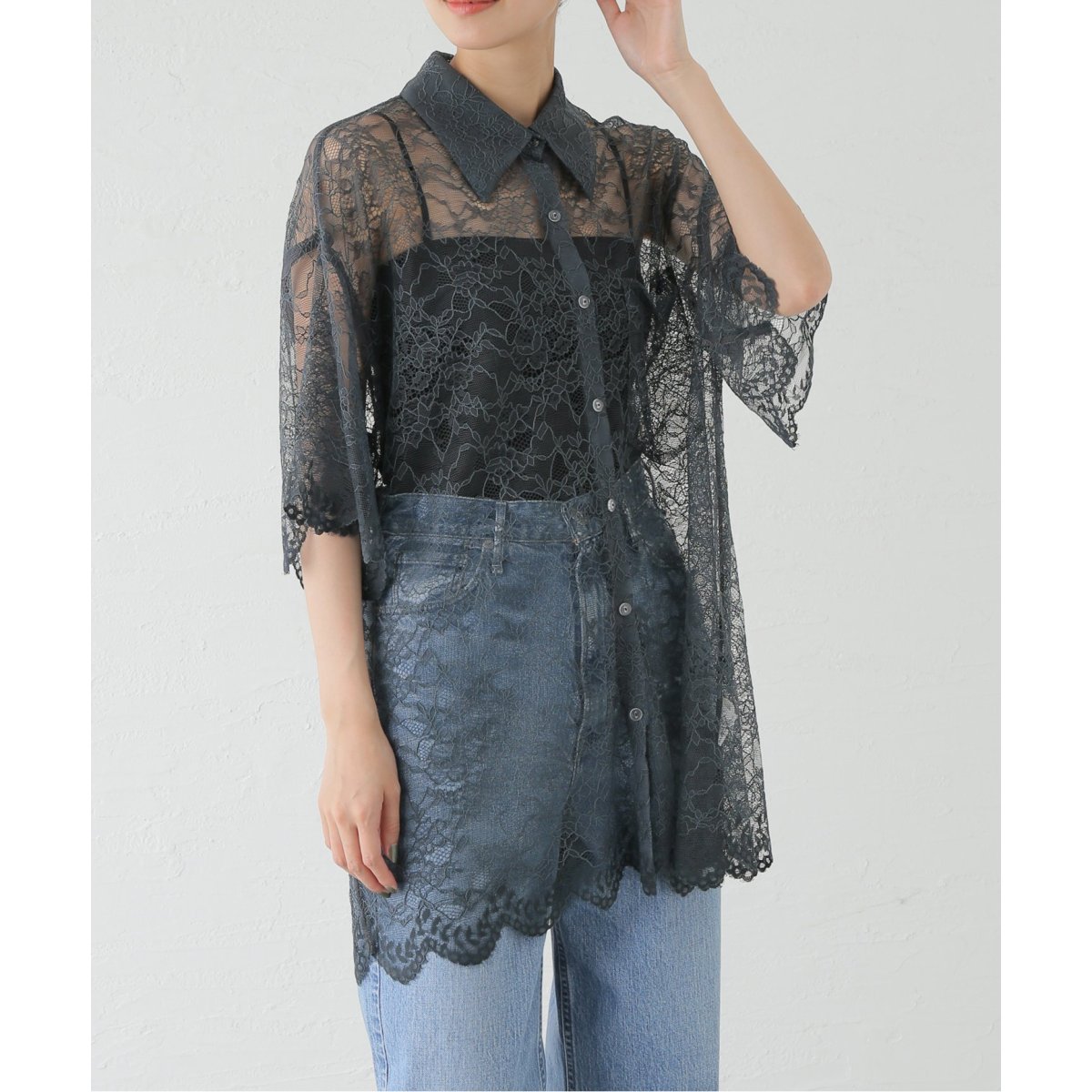 Uhr / ウーア Lace Shirt 24AWUHR-SH414 | スピック＆スパン(Spick and