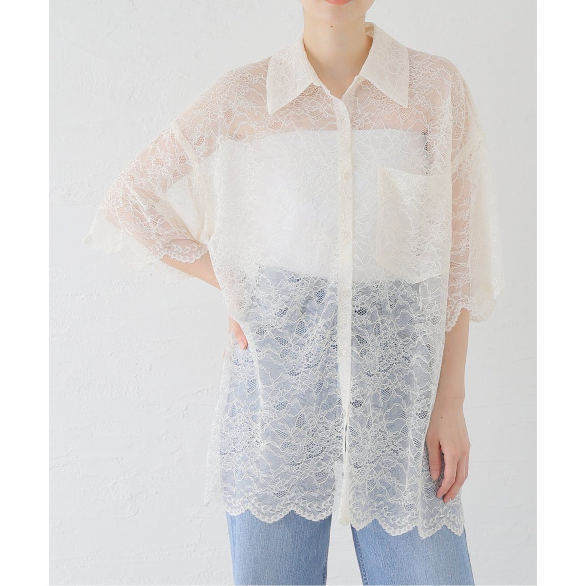 Uhr/ウーア】Lace Shirt：レースシャツ 【公式通販】