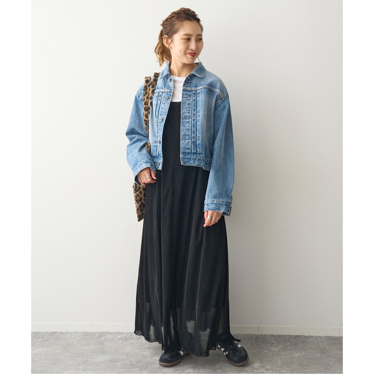 フロッキーチュールキャミワンピース | スピック＆スパン(Spick and