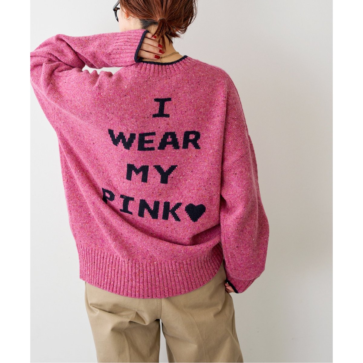 d*n様 Spick and Span 24AW ロゴ インターシャニット ロゴ インターシャニット | スピック＆スパン(Spick and Span