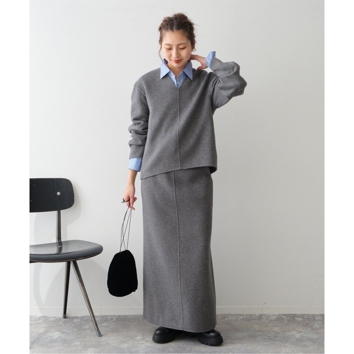 ダブルフェイスVネックトップ | スピック＆スパン(Spick and Span