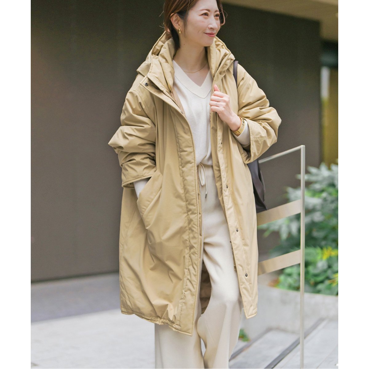 追加》撥水フーデッドダウンコート | スピック＆スパン(Spick