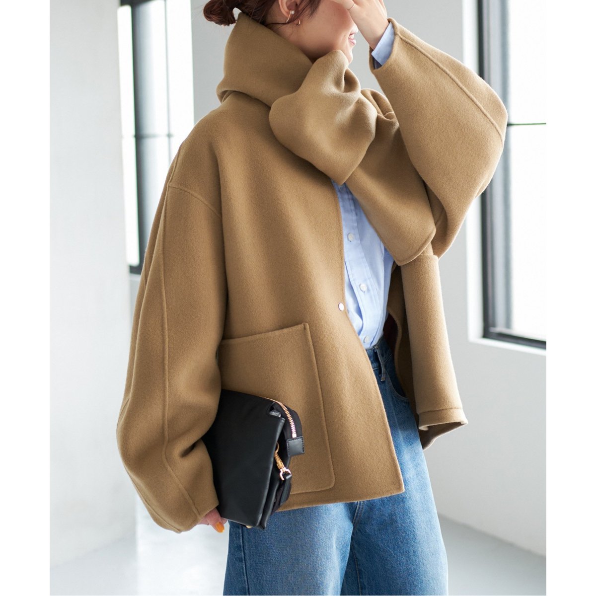 Spick and Span ビーバーストール付きショートコート 楽天市場】《追加》ビーバーストール付きショートコート Spick