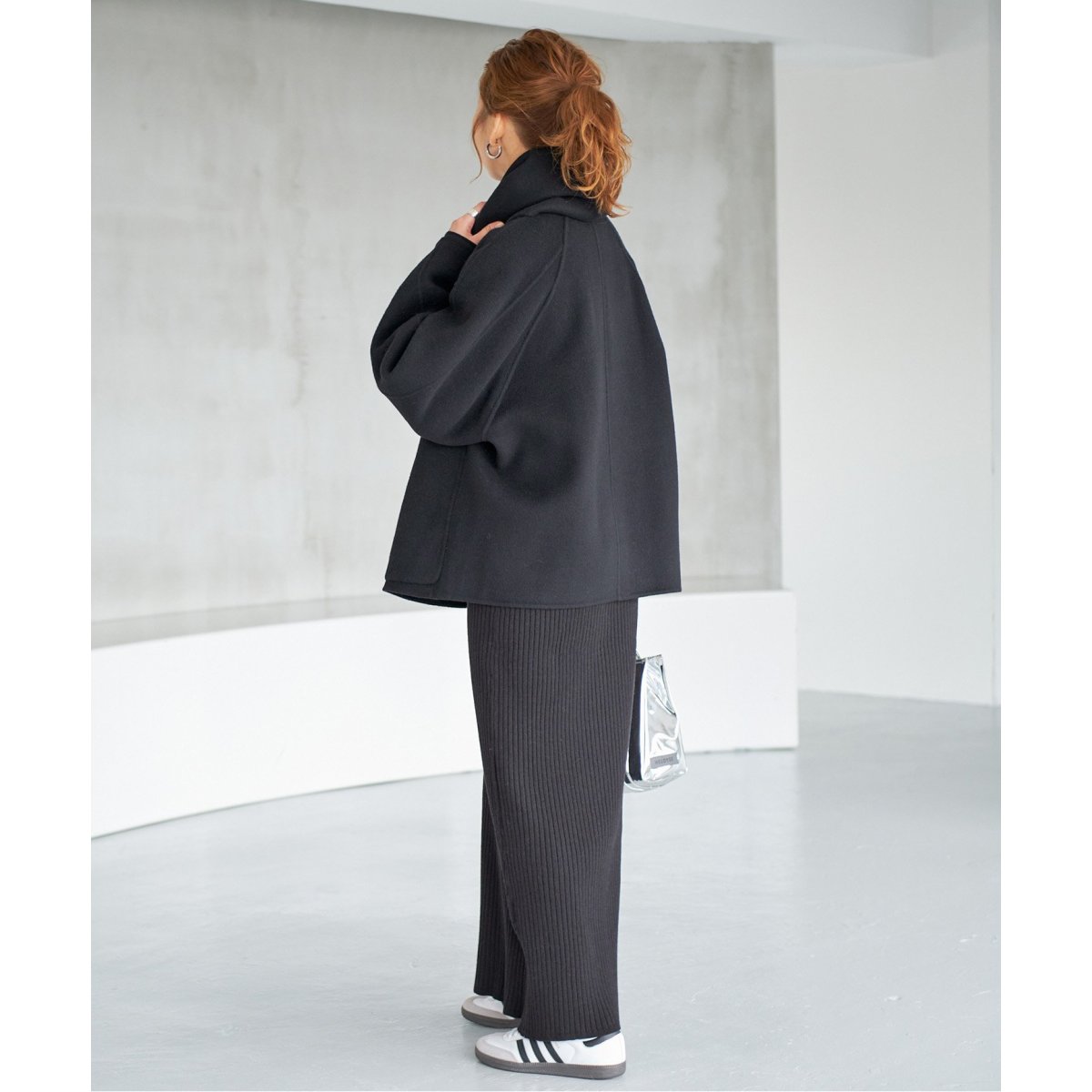 追加》ビーバーストール付きショートコート | スピック＆スパン(Spick