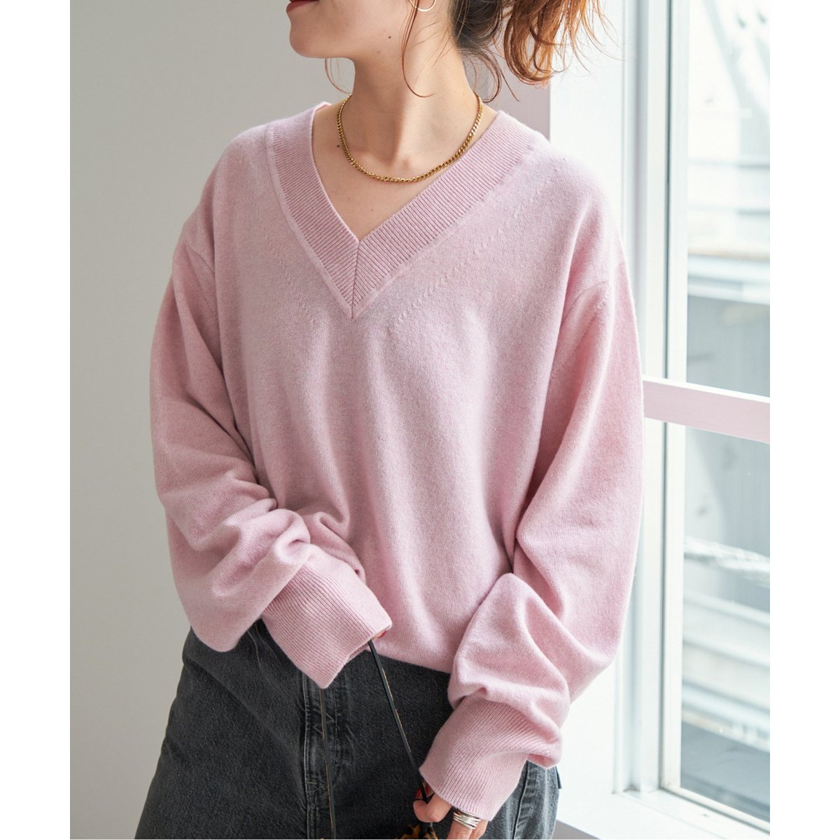 カシミヤ混Vネックプルオーバー | スピック＆スパン(Spick and Span