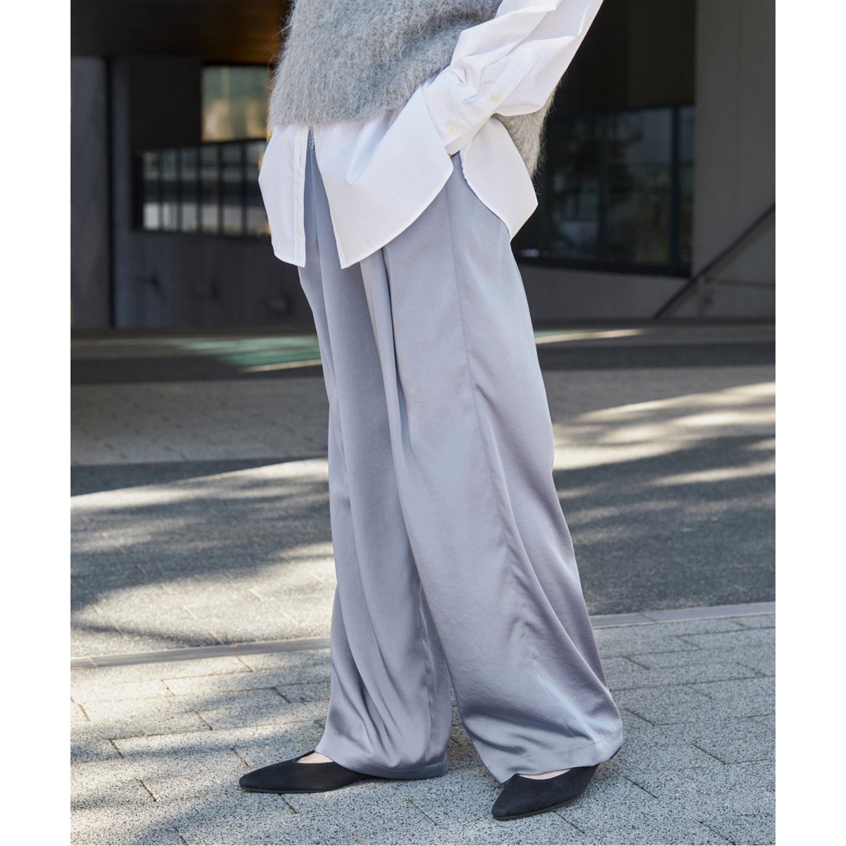 シルキーサテンイージーパンツ | スピック＆スパン(Spick and Span