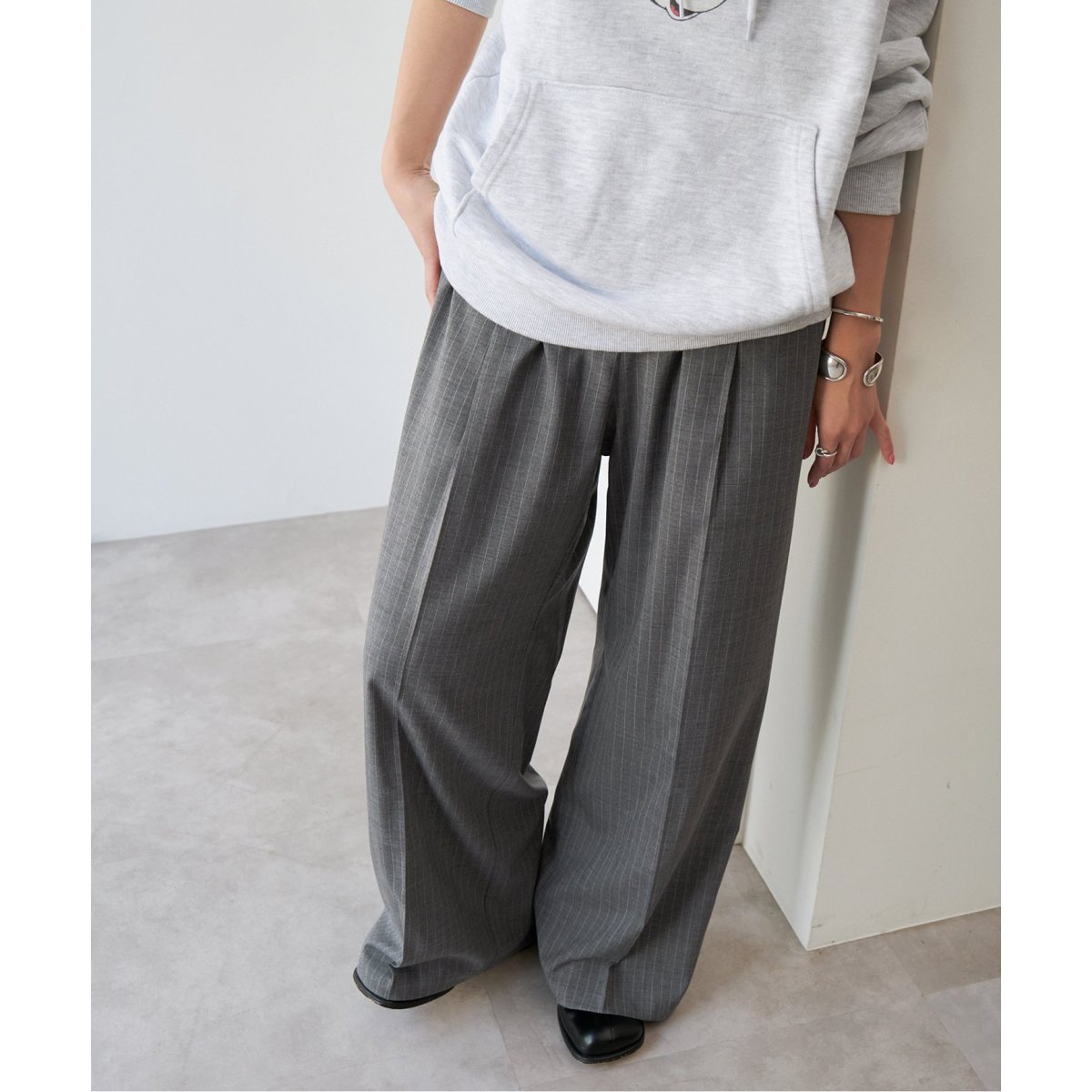 Spick&Span トロストレッチイージーパンツ Spick＆Span スラックス パンツ 「追加2」手洗い可 / トロ
