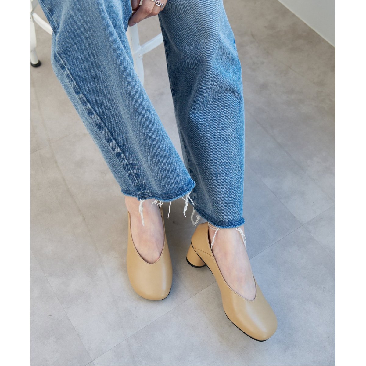 Spick＆Span パンプス Spick ＆ Span オブリークパンプス