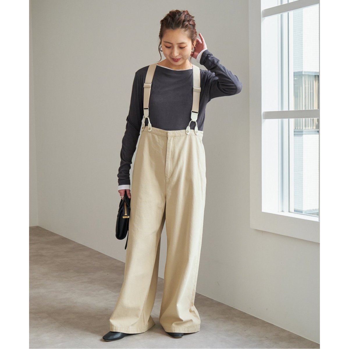 spickandspanサスペンダー付ワーカーパンツサロペットスピックオールイン 追加》サスペンダー付きワーカーパンツ（その他パンツ）｜Spick