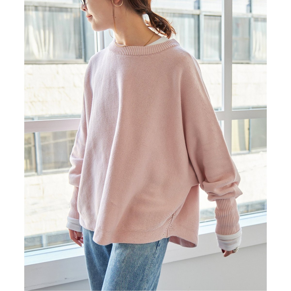 追加》バルキーヤーン ドルマンロングリブニット | スピック＆スパン