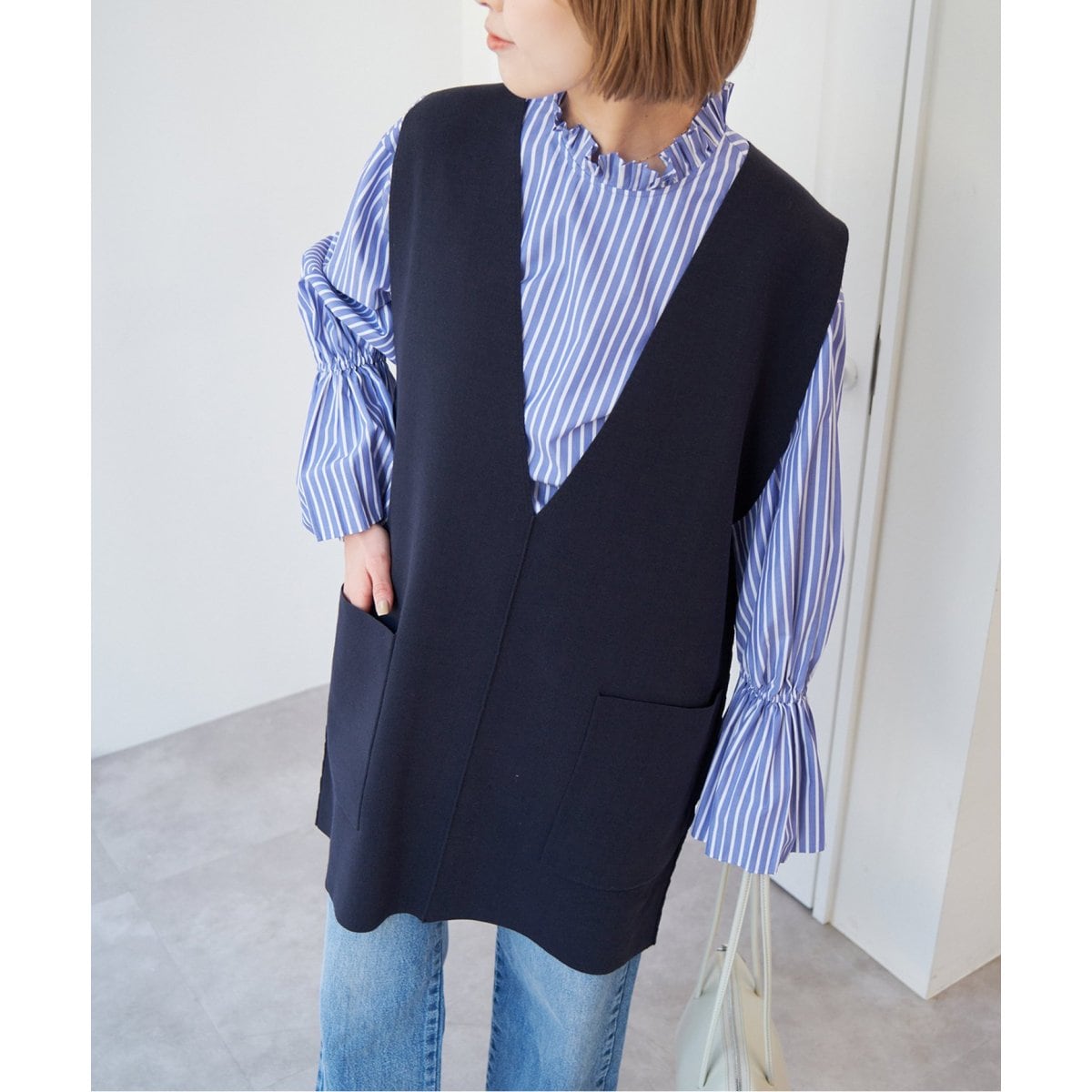 スピック＆スパン(Spick and Span) レディース ベスト・ジレ の