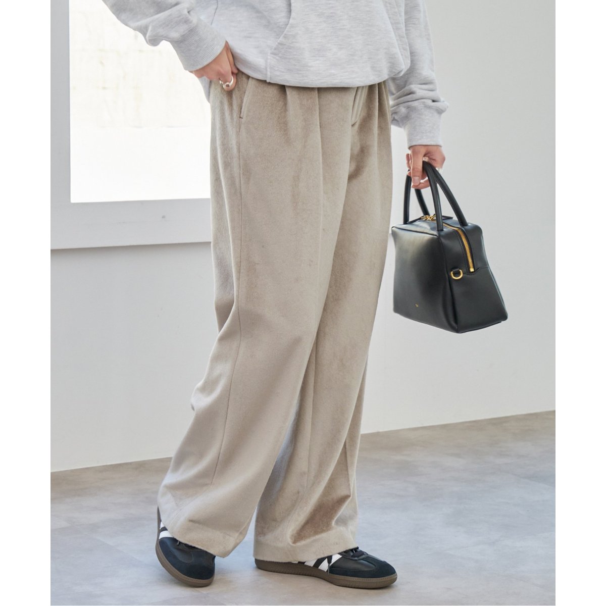 ベロアシャギータックパンツ | スピック＆スパン(Spick and Span