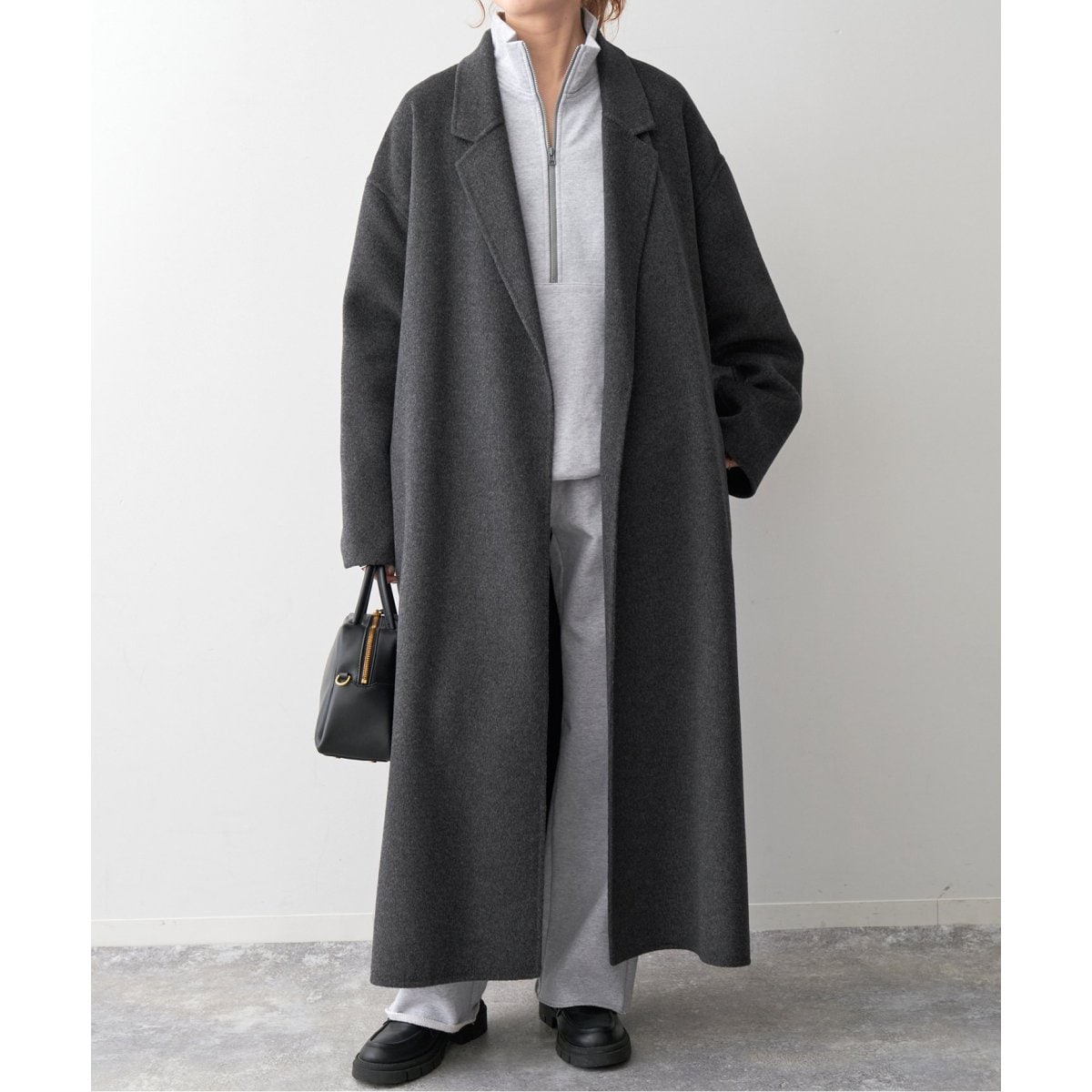 super160s ロングチェスターカラーコート | スピック＆スパン(Spick