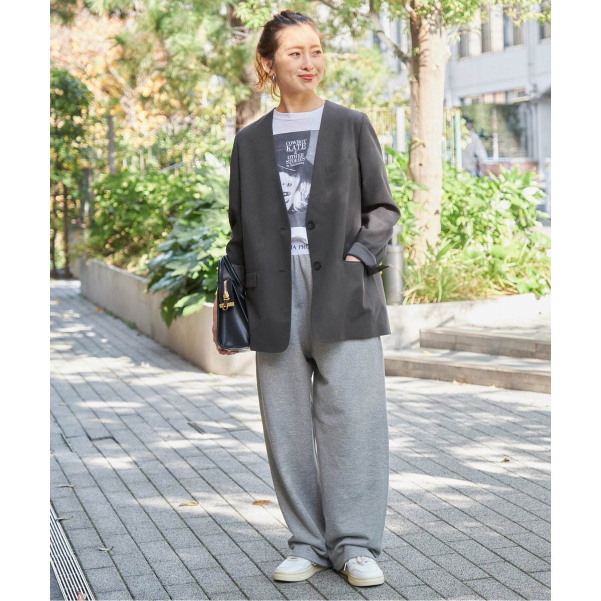 パウダーツイルノーカラージャケット | スピック＆スパン(Spick and