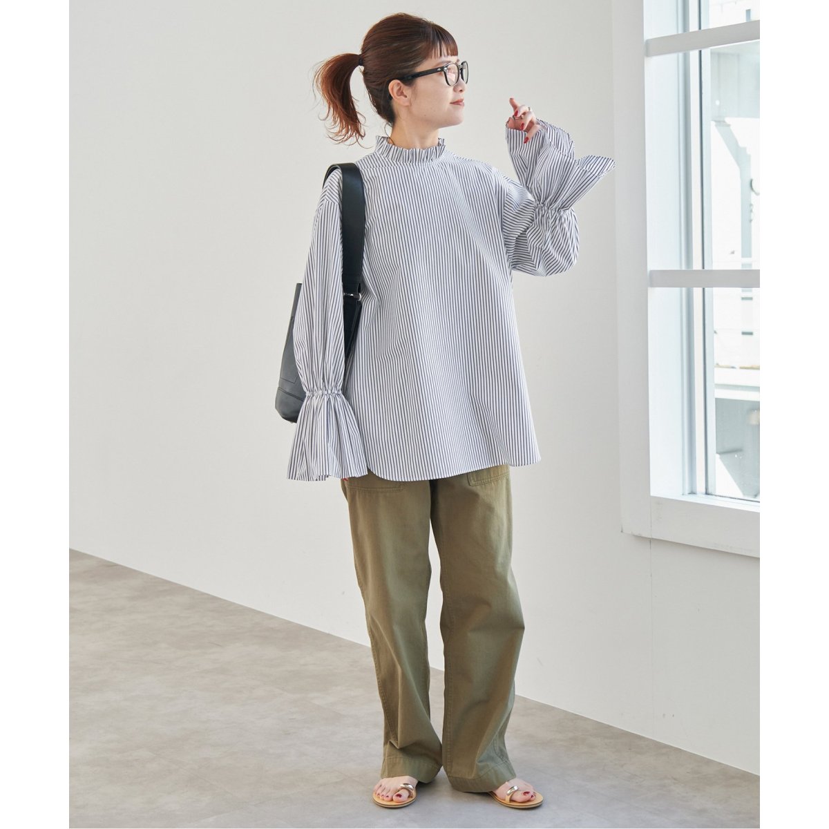 WEB限定追加》コットンブロードタックフリルブラウス | スピック