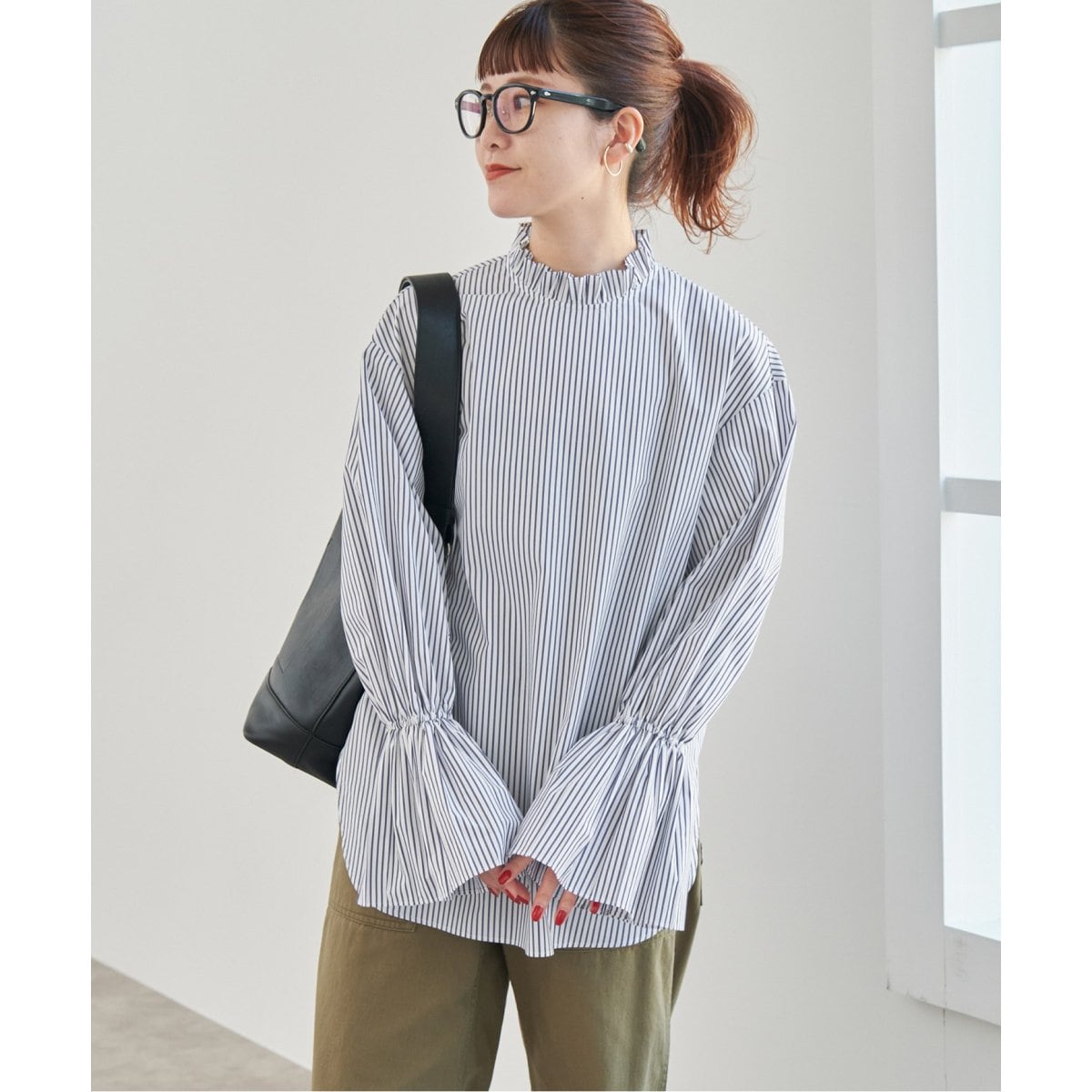 WEB限定追加》コットンブロードタックフリルブラウス | スピック