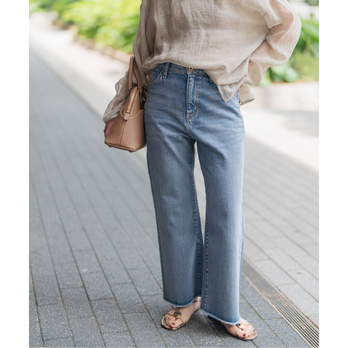 5 1/2 CROPPED DENIM | スピック＆スパン(Spick and Span