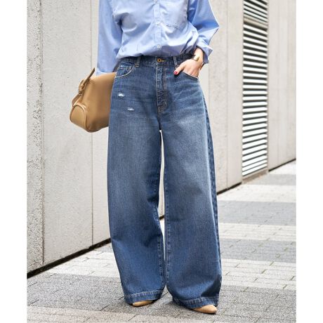 SPICK&SPAN 5 1/2 ならい デニム オールインワン